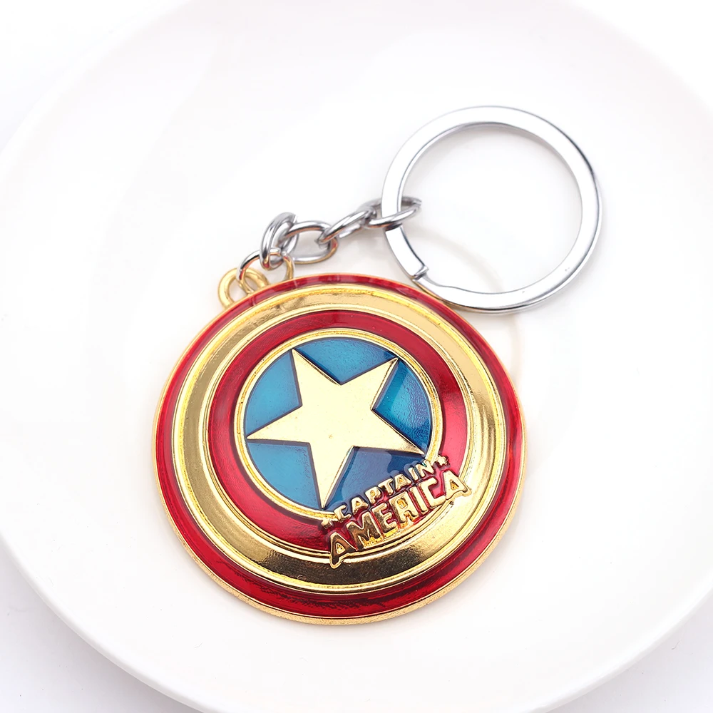 Крутые брелки Marvel Мстители в стиле аниме Капитан Америка брелок кулон детская