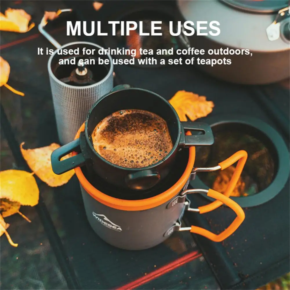 

Aluminum Cup Anti-wear Material Safety Camping Water Cup Foldable Anti-scalding Handle Foldable Water Cup Foldable
