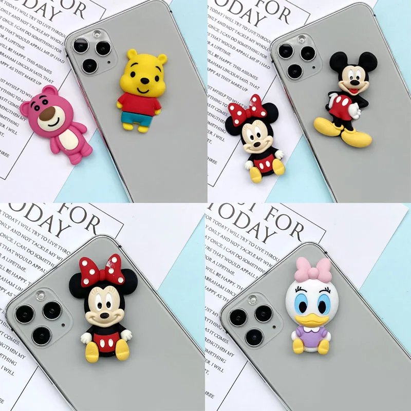 

Mickey Minnie Mous Donald Duck Disney Resin Scrapbooking DIY Jewelry Hairpin Craft Phone Cases Accessories Decoration Girls Gift