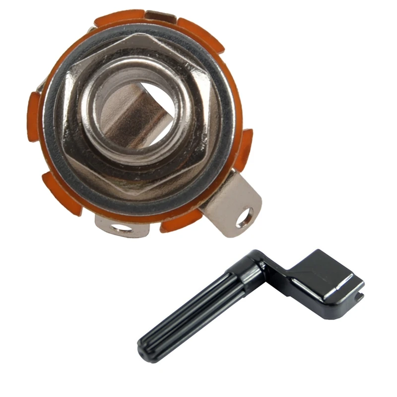 

Устройство для намотки струн гитары Peg Bridge Pin Tool & Switchcraft 1/4 6,35 мм 2-проводное моно-шасси Стандартное входное выходное напряжение