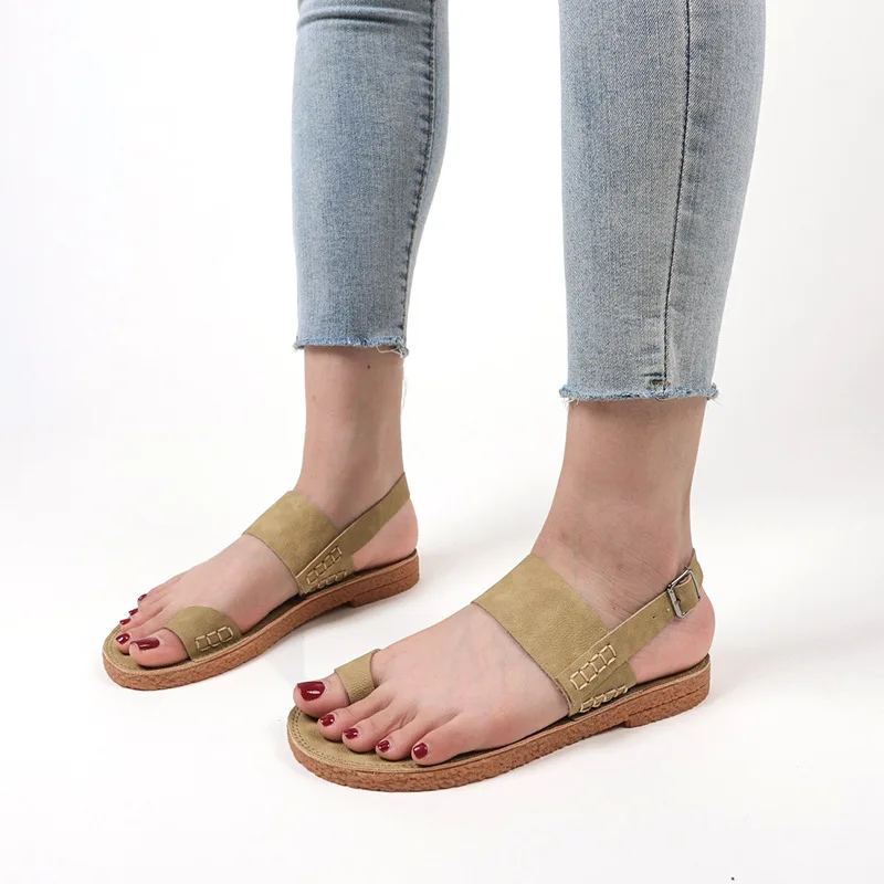 Hot Selling Soft Sole Flat Open Toe Sandals Women Beach Retro Sandals Women Sandals High Heels Women Shoes Sandals Women