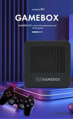 Горячая G11 GAMEBOX двойная система Android 10000 + Ретро видео игровые приставки HD ТВ игровой плеер беспроводные контроллеры для PSP аркадные игры