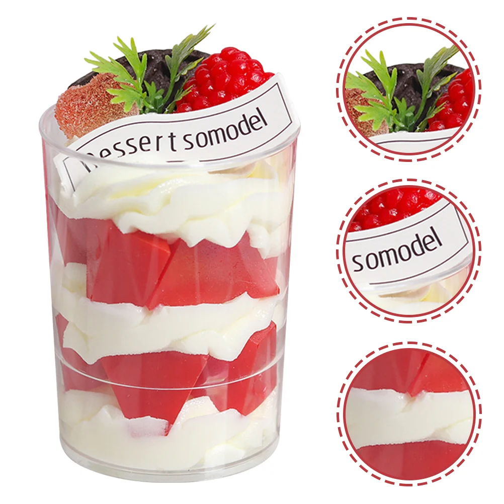 

Dessert Shop Prop Artificial Dessert Dessert Cup Party Decoration Dessert Cup Model Shop Showcase Model