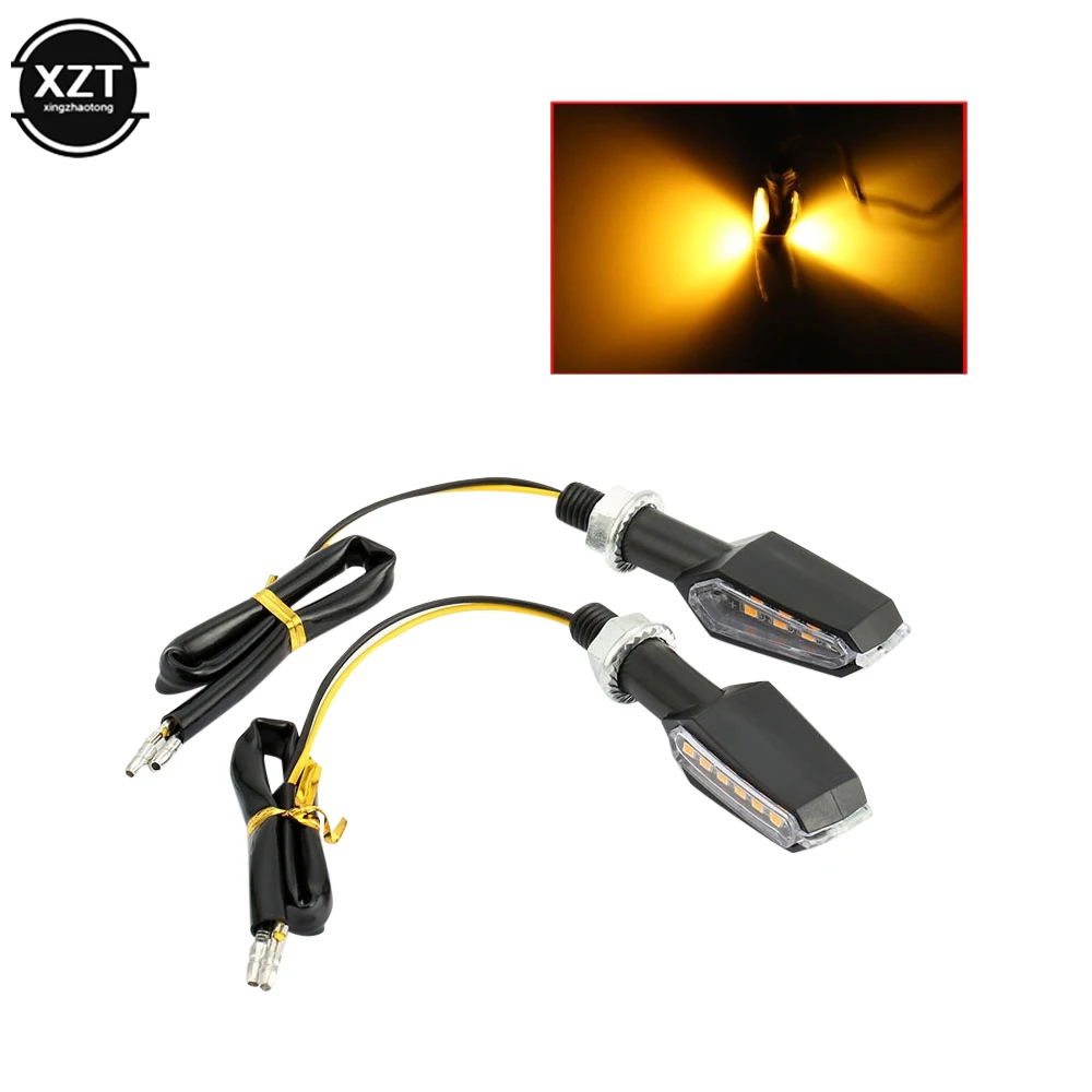 

2 Pcs Universal Motorcycle Turn Signal LED Small Bulb Turn Signal Indicator for Yamaha Honda Kawasaki
