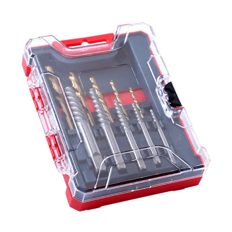 

10 Pcs Twist Drill Bit House Construction Work Broken Bolt Damaged Screw Extractor for House Construction Works