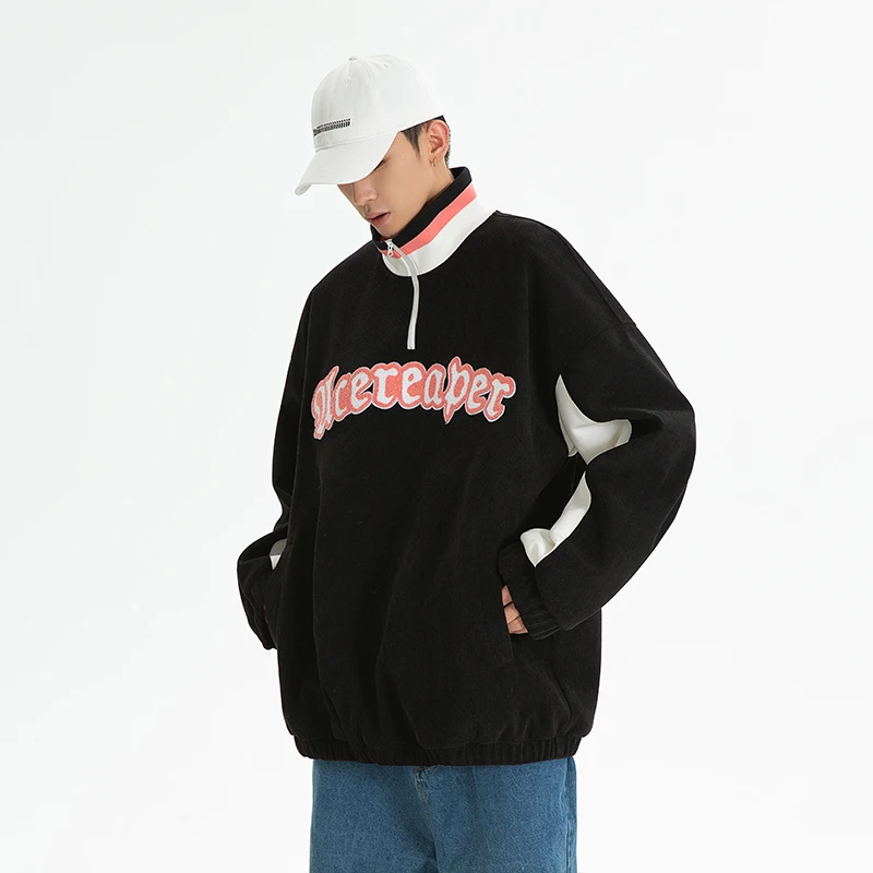 

FUODRAO новый бренд осенний пуловер куртки для мужчин хип-хоп Уличная одежда парные повседневные свободные пальто оверсайз мужская одежда J012