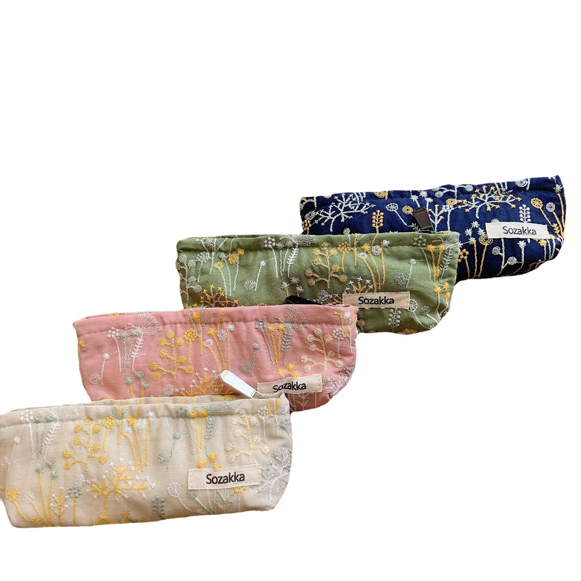 Новинка 2022 женская маленькая сумка для губной помады из хлопка и искусственной