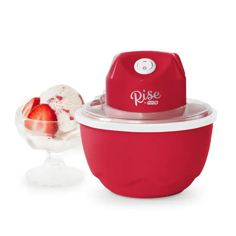 

Ice Cream Maker Machine for Gelato, Sorbet + Yogurt (Flavored Healthy Snacks + Dessert for Kids & Adults) - 1 Pint - Red