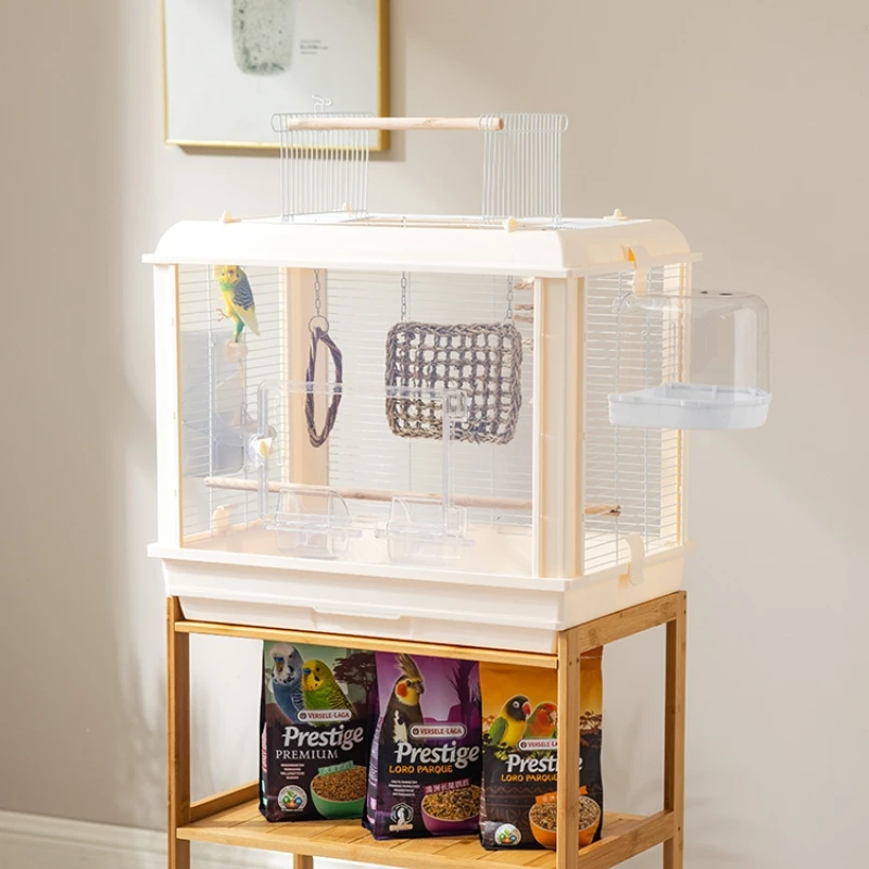 

Acrylic Large Bird Cages Budgie Park Birdhouse Outdoor Bird Cages Canary Breeding Vogelhuisjes Voor Buiten Pet Products WZ50BC