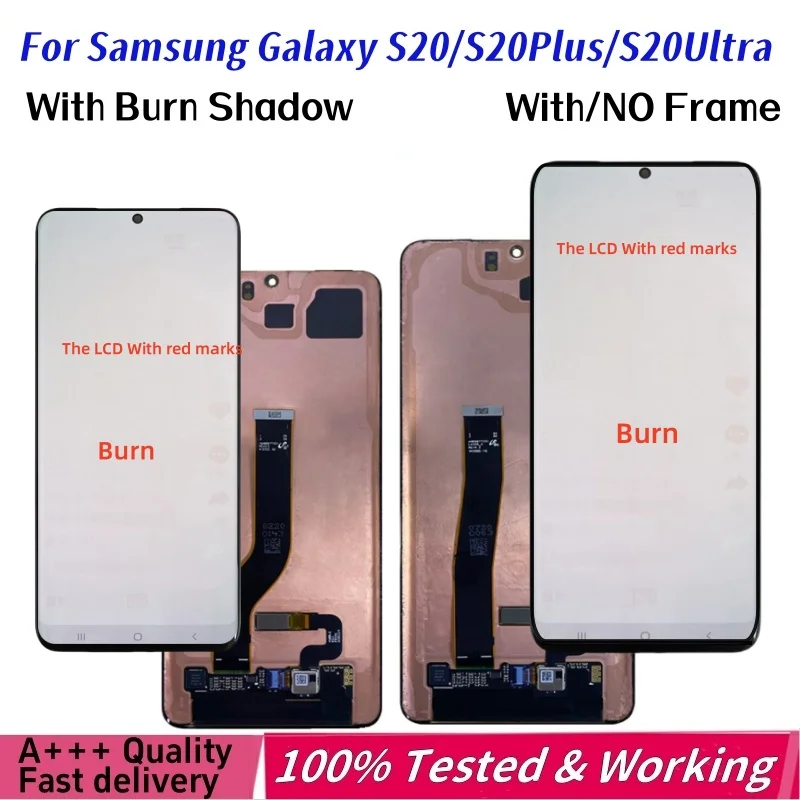 Дисплей Super S20 Plus AMOLED Для Samsung Galaxy S20/S20 Ultra Touch Screen G980B G985B/F G988F G981B G988W ЖК-дисплей С