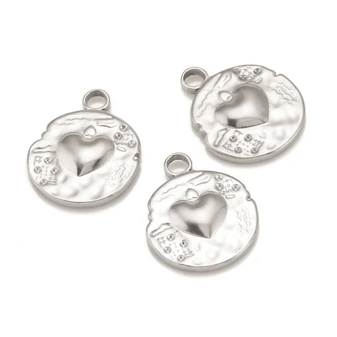 DOOYIO 3 шт./лот, круглая подвеска из нержавеющей стали «сделай сам», ожерелье, браслет, подвески, ювелирные изделия, аксессуары для изготовления