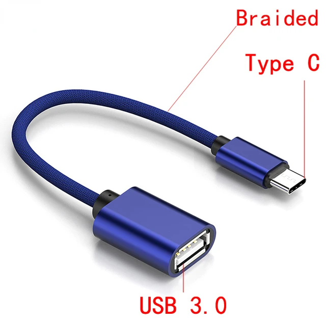 

OTG Adapter Cable For Huawei Honor 9 + Xiaomi Mi 9 Android MacBook Mouse Gamepad Tablet PC Type C OTG USB Cable