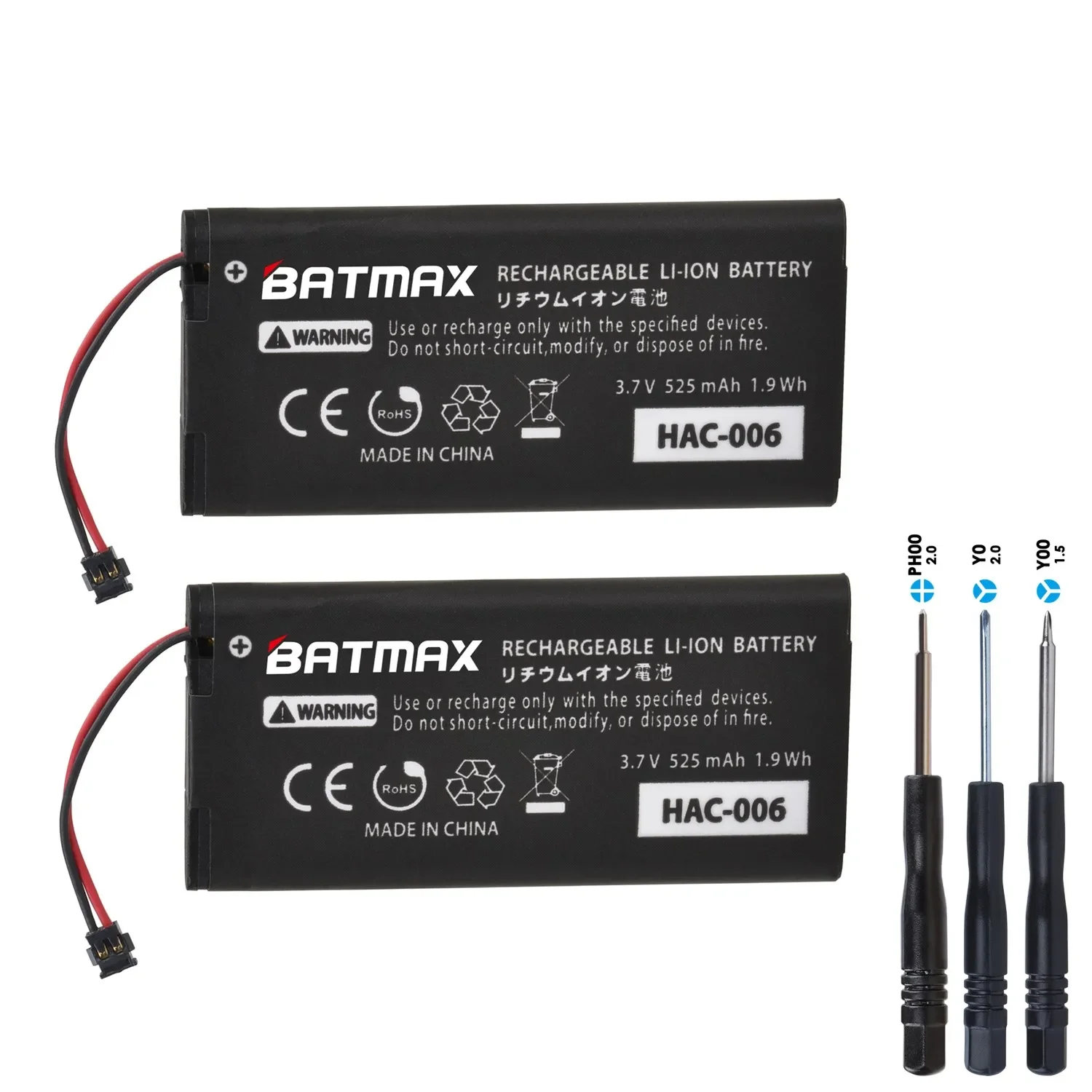 Аккумулятор Joycon Switch 525 мАч HAC-006 HAC-BPJPA-C0 HAC-015/016 HAC-A-JCR-C0 для контроллера Nintendo Ns