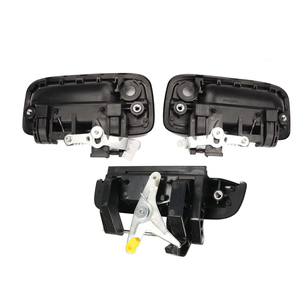 

3 Pieces Car Door Handles Exterior Handle Kit Liftgate Front Left Driver Automotive Replacement for Tacoma Plastic Opening Set