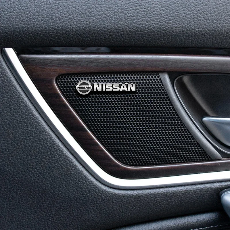 Алюминиевые автомобильные аудионаклейки Harman/kardon для Nissan Qashqai J11 J10 X-trail T32 Juke Altima