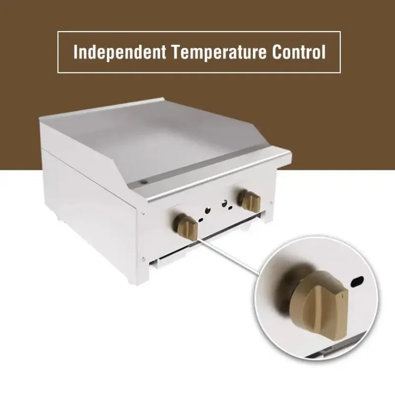 Коммерческая газовая столешница из нержавеющей стали