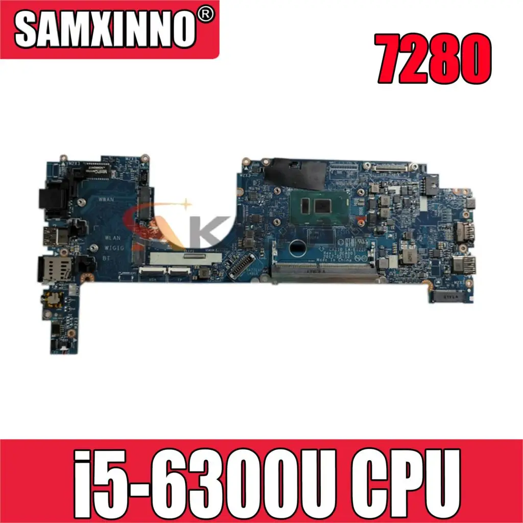 

Оригинальная материнская плата для ноутбука DELL Latitude 7280 i5-6300U материнская плата CN-09PJNK 09PJNK LA-E122P SR2F0 DDR4