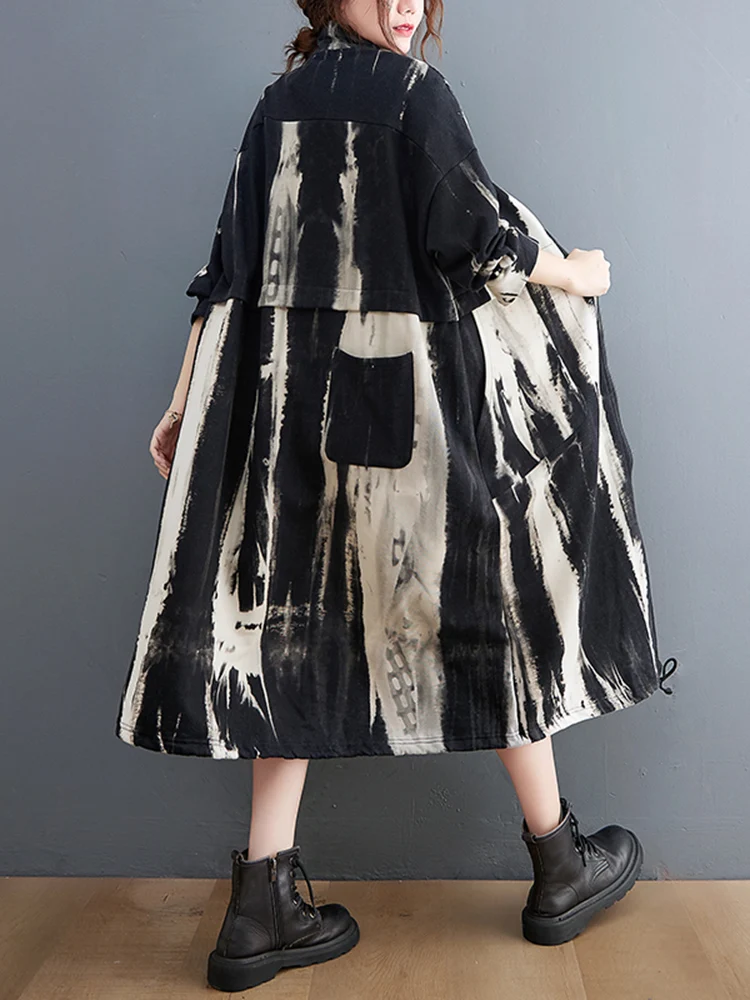 2024 осенне-зимняя длинная водолазка оверсайз Женская Повседневная Свободная