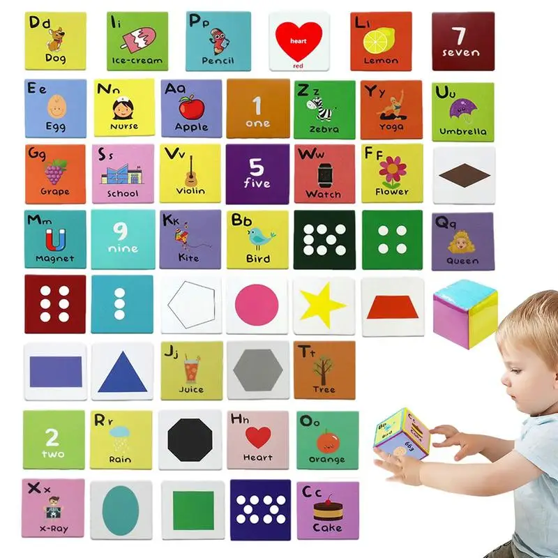 

Education Dice Classrooms Math Games Early Education Foam Blocks 6 Sides DIY Education Playing Game Soft Stacking Blocks Toys