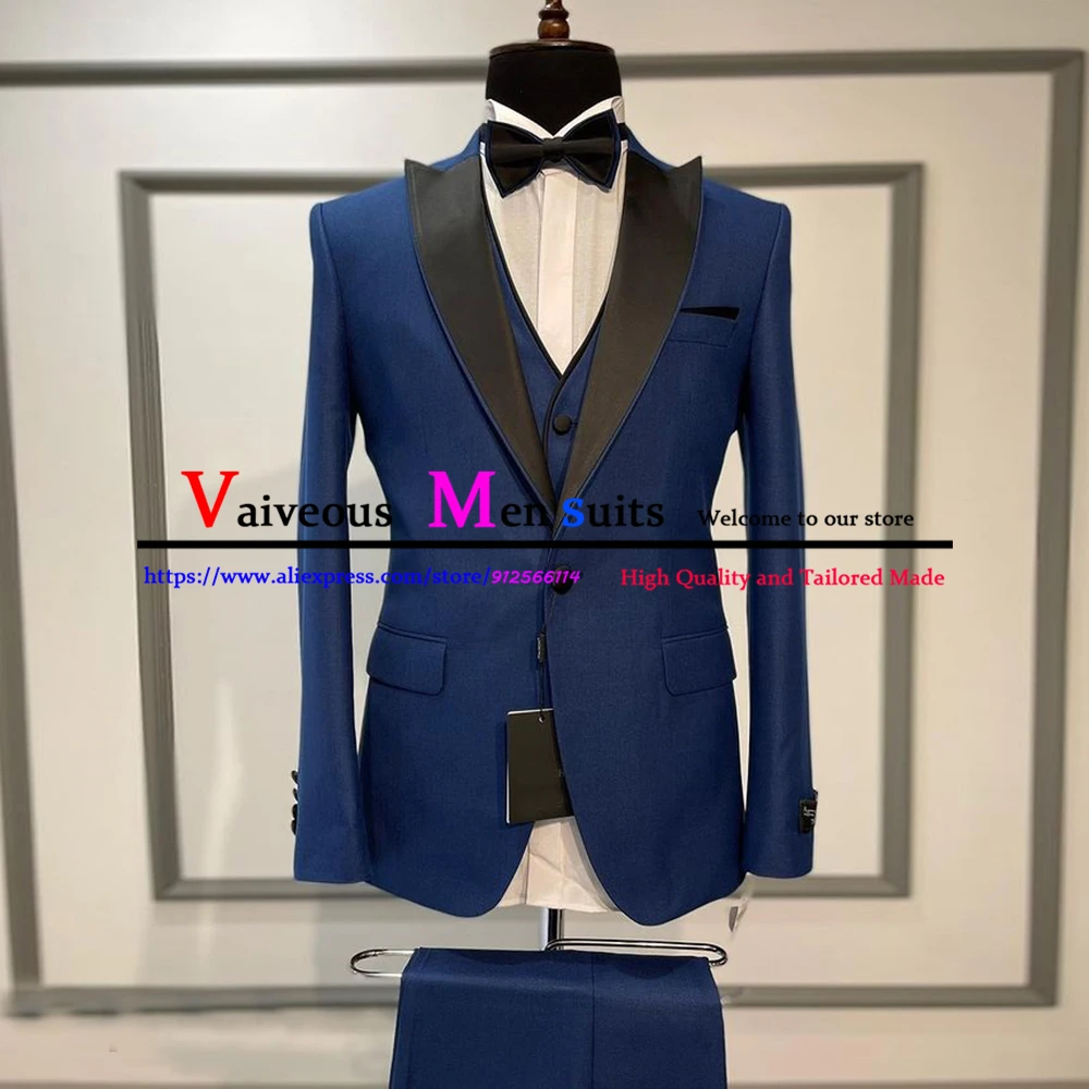 Реальные фотографии мужские костюмы из 3 предметов Строгий облегающий