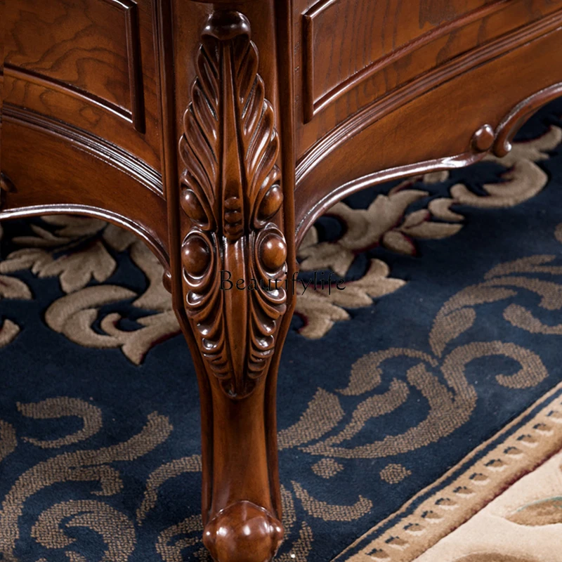 Американский журнальный столик из цельного дерева прямоугольный европейский в