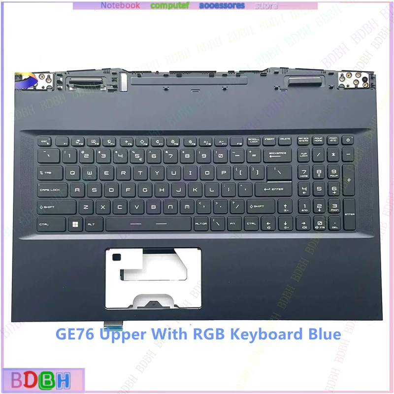 Фото Новый верхний корпус с RGB-подсветкой клавиатуры и подставкой для рук для MSI GE76 GP76 MS-17K1 17K3 17K4 №2