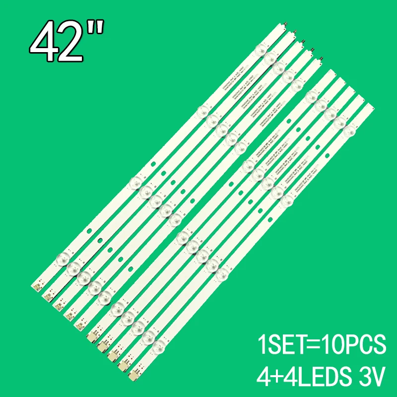 10 шт. (5A + 5B) 4 + 4 светодиода 3V для 42 