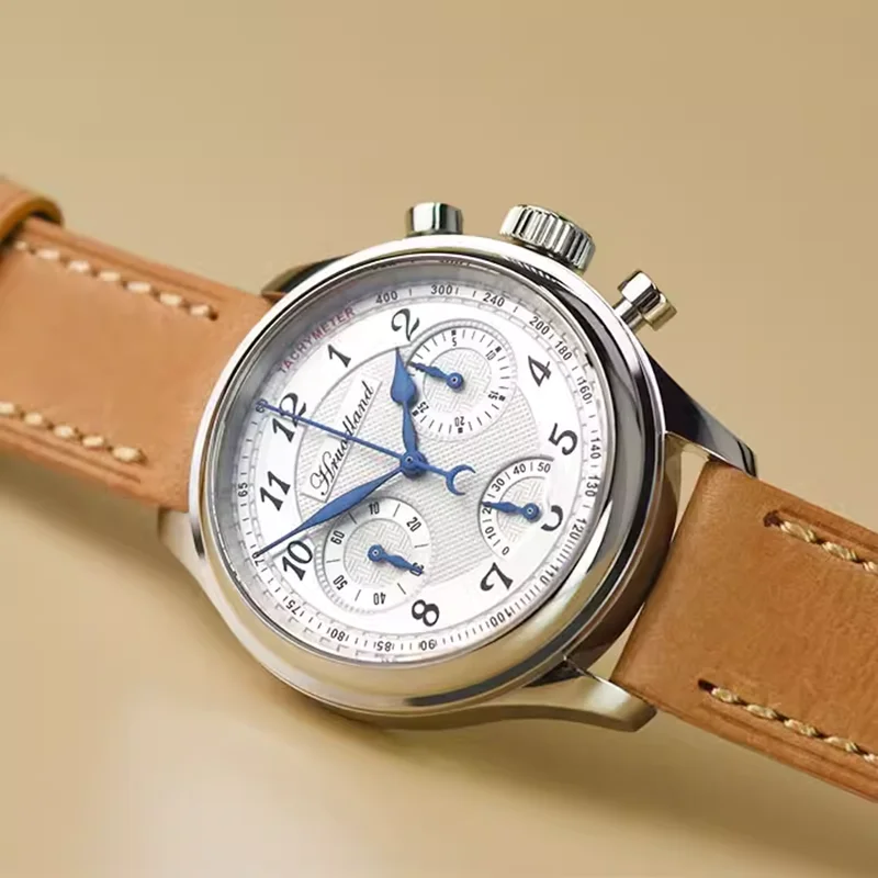 Hruodland Роскошные модные многофункциональные механические мужские часы с ручным