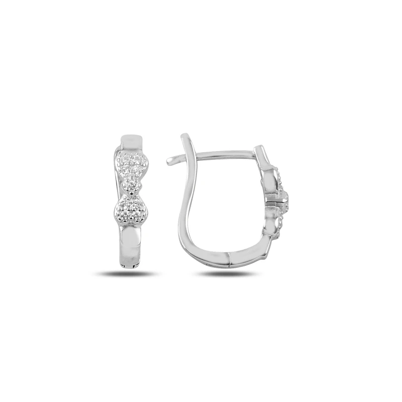 

Серебряные 925 пробы циркониевые серьги J