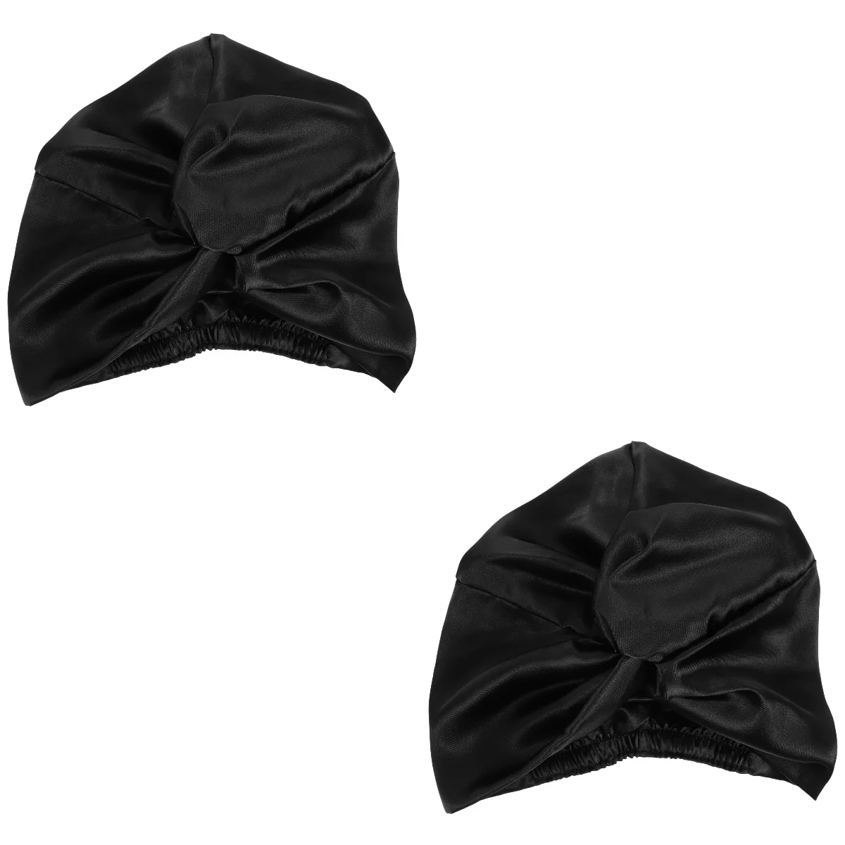 

2x Curly Hair Absorbent Imitated Sleeping Bonnet Double-layers Nightcap Hat for Female Sleeping Girl