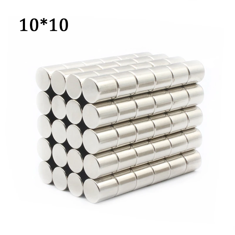 

5/10/15/20 Pcs 10x10 Round NdFeB Neodymium Magnet 10mm x 10mm N35 Super Powerful Rare Earth Small imanes Permanent Magnetic Disc