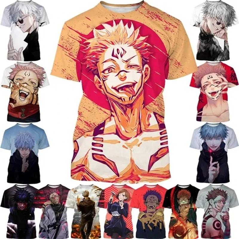 

Newest Jujutsu Kaisen 3D Printed Casual T Shirt Popular Classic Anime Men Women Fashion Harajuku Top Tshirt Gojo Satoru T Shirts