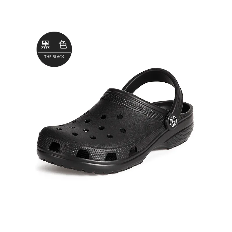 

Сандалии женские/мужские с дырками, повседневная легкая обувь для пар и мальчиков, домашние садовые тапочки на плоской подошве для пляжа, ле...