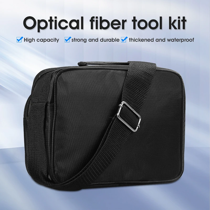 FTTTH Fiber Optic Cold Tool Kit Carring Bags Power Meter Red Pen Fiber Cleaver Tool Bag Kit 25*12*20CM