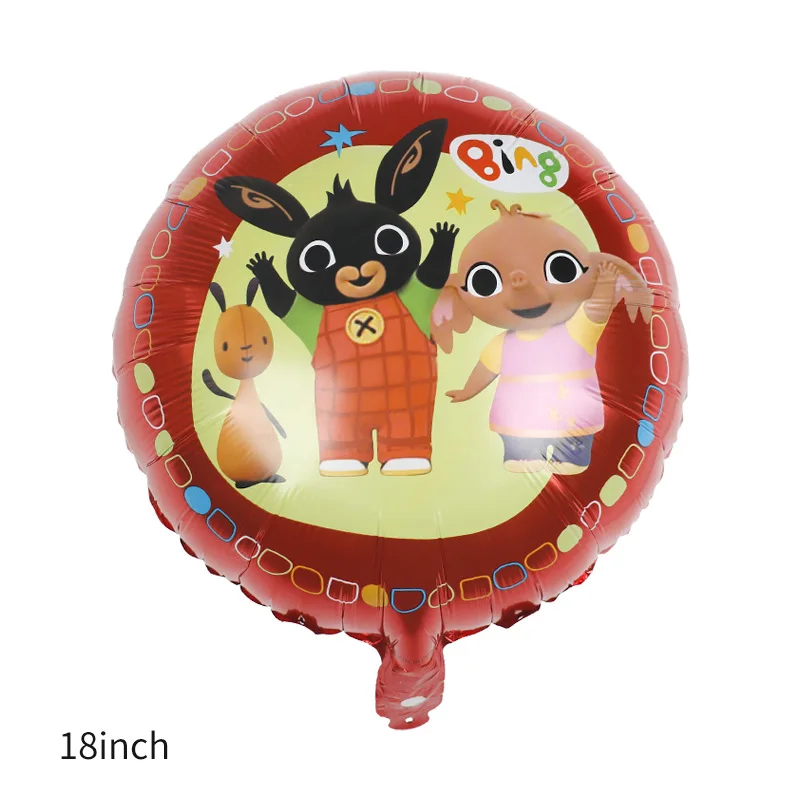 Мультяшный шарик из алюминиевой пленки Bing Rabbit детское украшение на день рождения