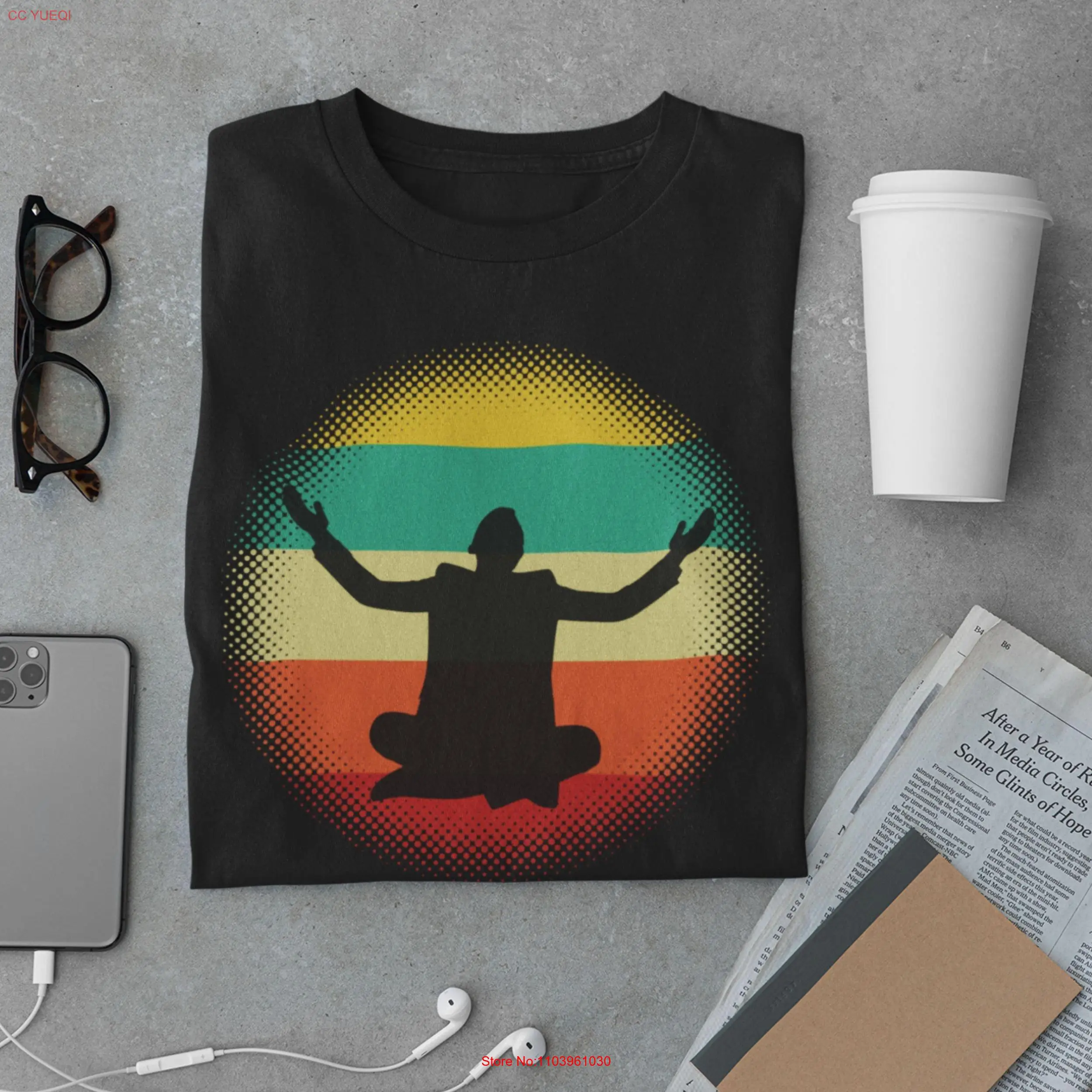 Христианская футболка Мужчина моляться с руками длинными или короткими рукавами