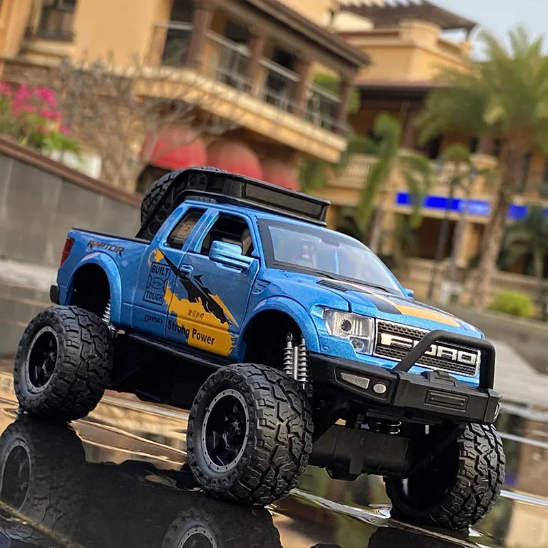 Модель автомобиля Ford Raptor F150 из сплава в масштабе 1:32 литая металлическая игрушка