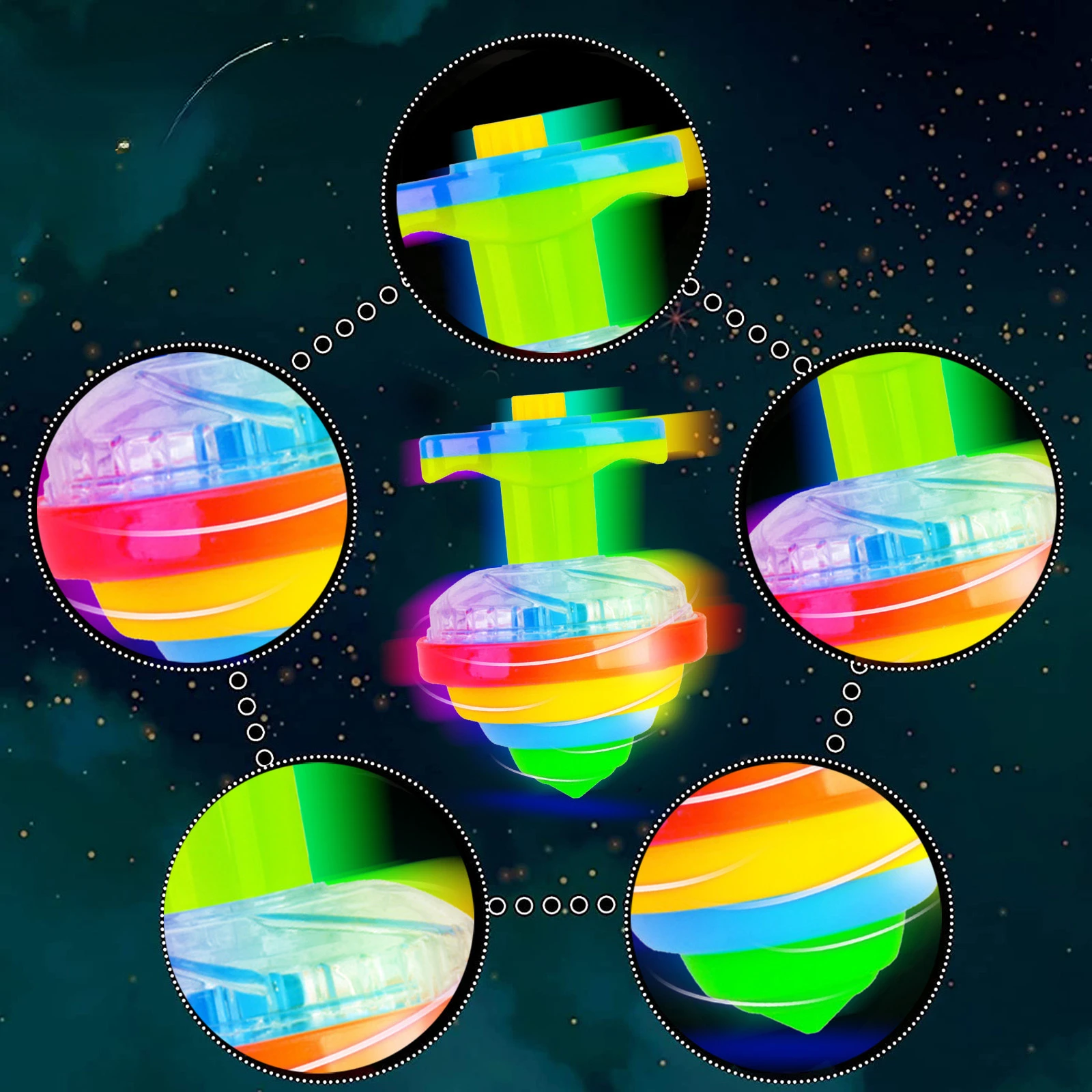 

Spinning Top Kids Gyro Flashing Light Spinning Top Toys Luminous Colorful Launcher Rotating Toy Party Birthday Gift Beyblade