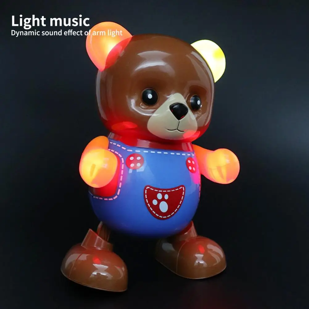 

Funny Cartoon Animal Toy Eco-friendly Electronic Toy High Imitation Dancing Bear Toy with Music Light Intellectual Development