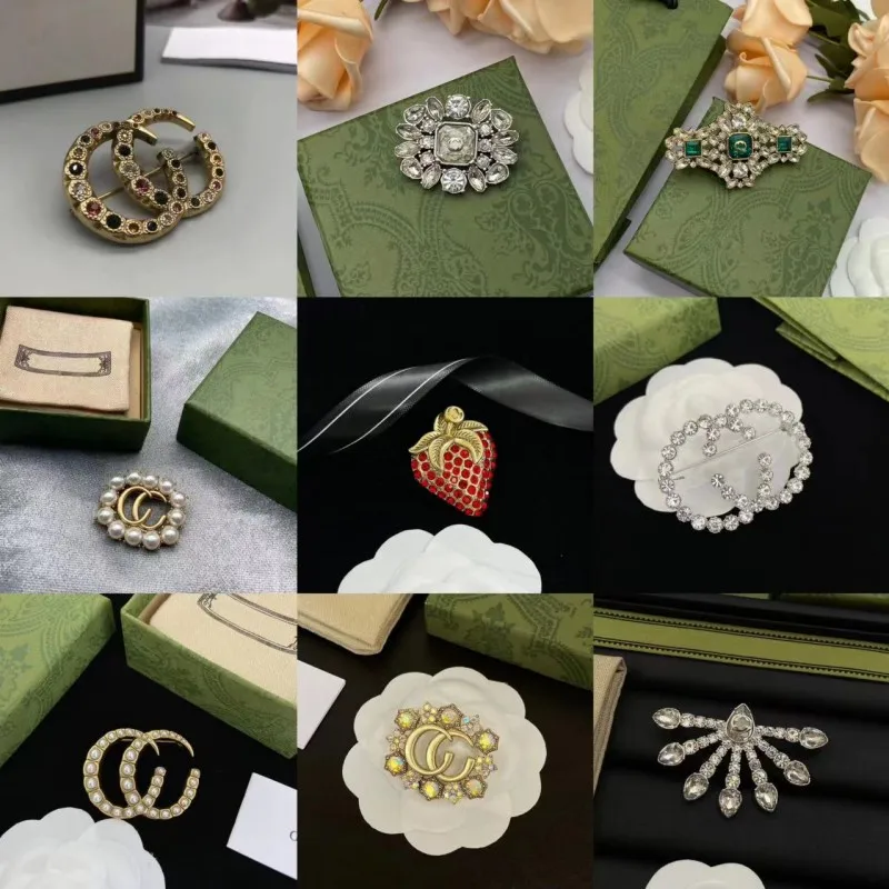 

AAA High Quality Vintage G Ladies Brooch Personality Fashion Pop Zircon Brooch Holiday Gift FREE shipping