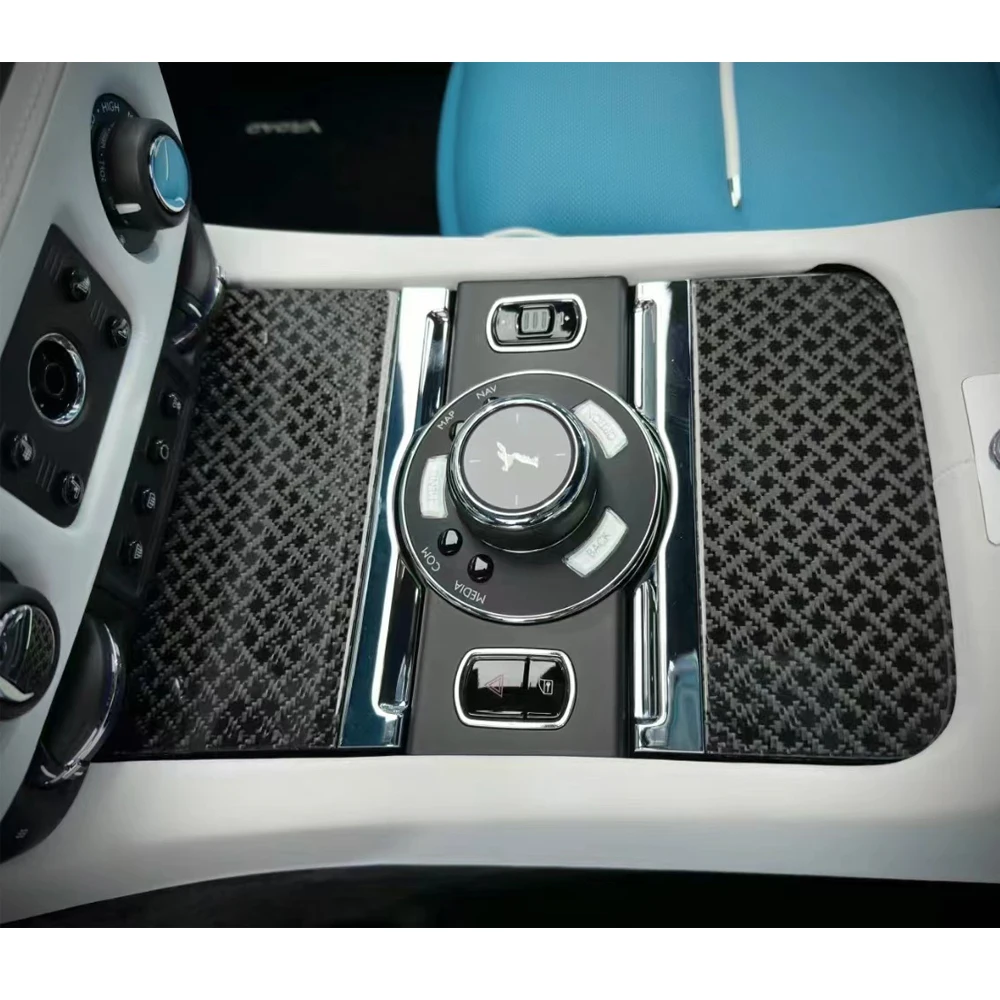 12 шт. Сменные карбоновые внутренние отделки наборы приборной панели центральная