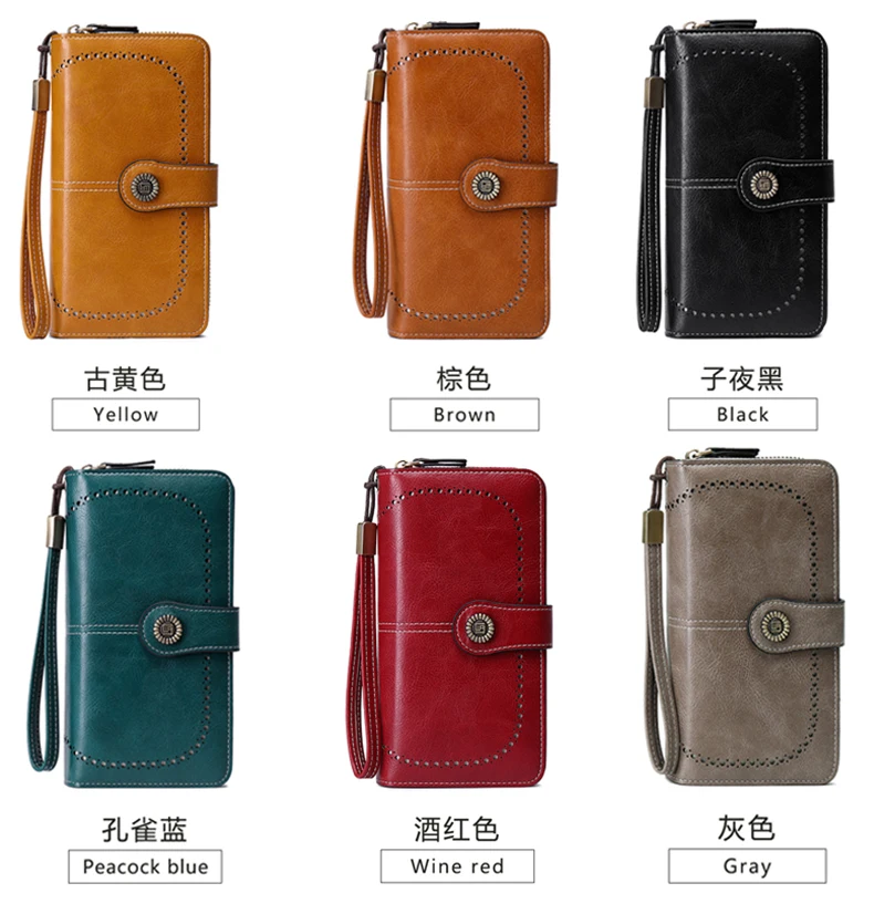 

Wallets Bag Women mini Fashion Texture Women's Wallet High Quality Holders Anti Theft Leather Wallet Women Long Multi Card Wrist