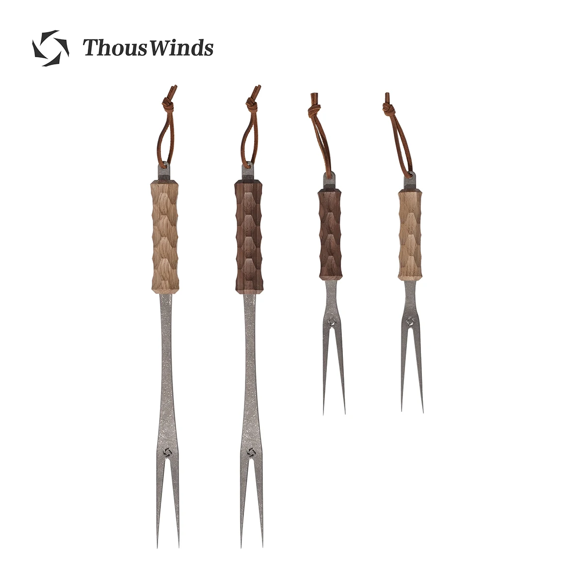 

Thous Wind Asimocrafts дуб/искусственная утварь для пикника, путешествий, посуда, принадлежности для кемпинга, столовая посуда, титановая вилка для ба...