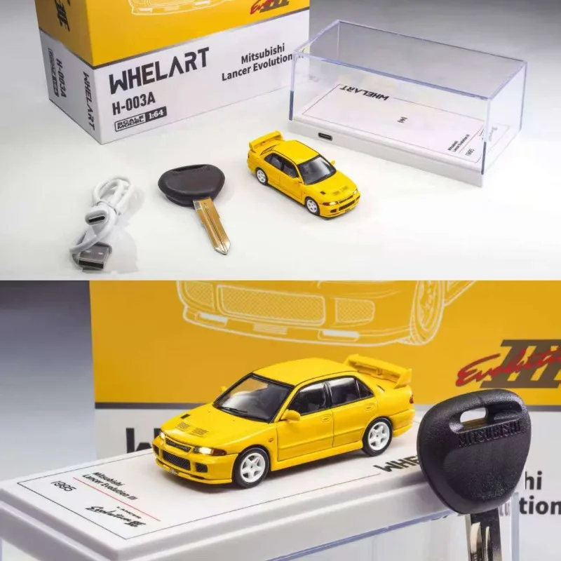 Фото Модель автомобиля Whelart 1:64 Mitsubishi Lancer EVO3 из литого сплава, игрушка-подарок для мальчиков на праздник, предмет коллекционирования и декоративный элемент для взрослых. №2