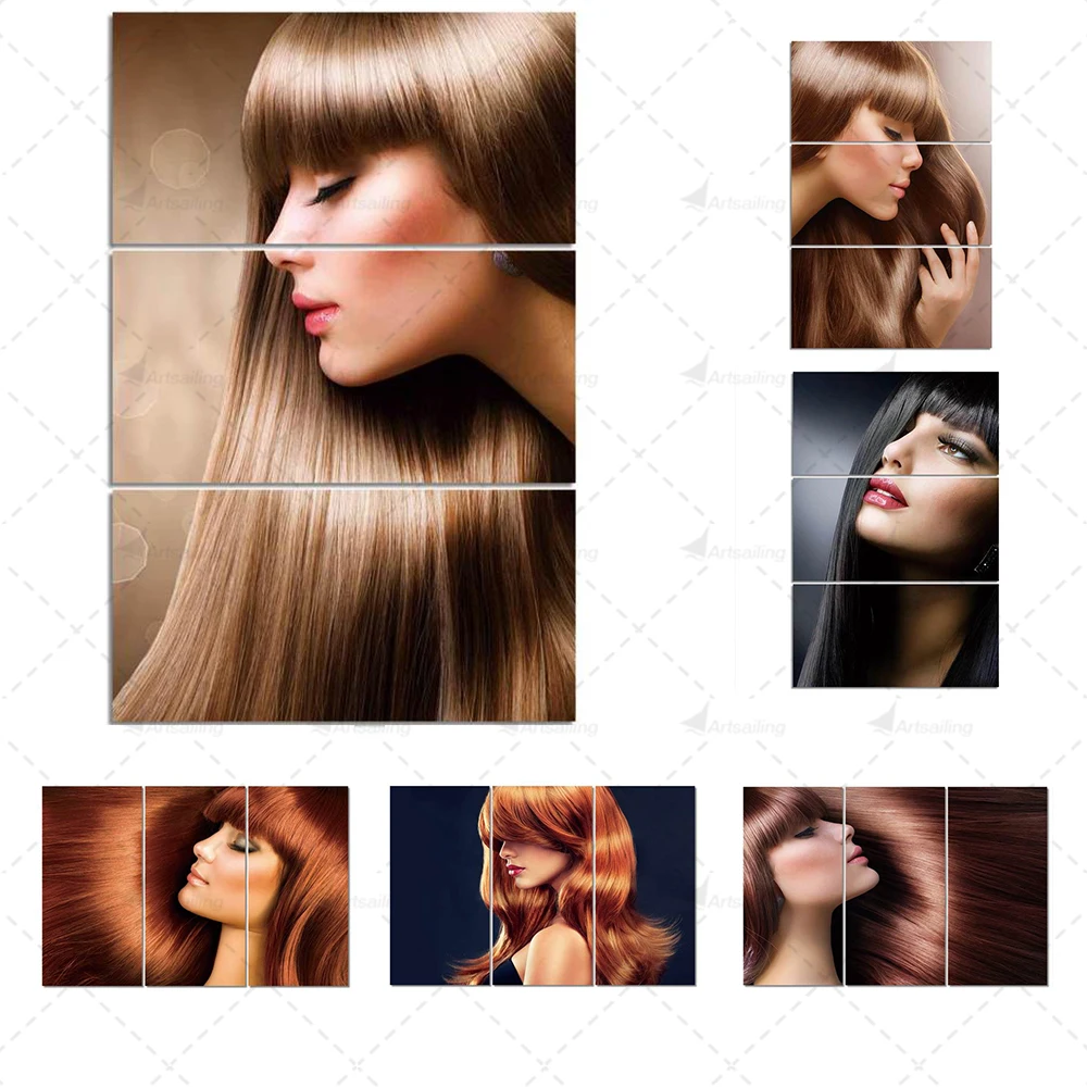 

ArtSailing Canvas Art Hairdressing Picture HD Prints Canvas Hair Posters Salon Decoration Wall Art Painting Wall Decor