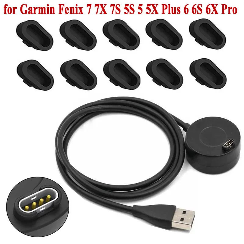 

Зарядный кабель для Garmin Vivoactive 3 зарядное устройство USB док-станция 945 245 Fenix7 7X 7S 5S 5 5X Plus 6 6S 6X Pro Чехол для смарт-часов