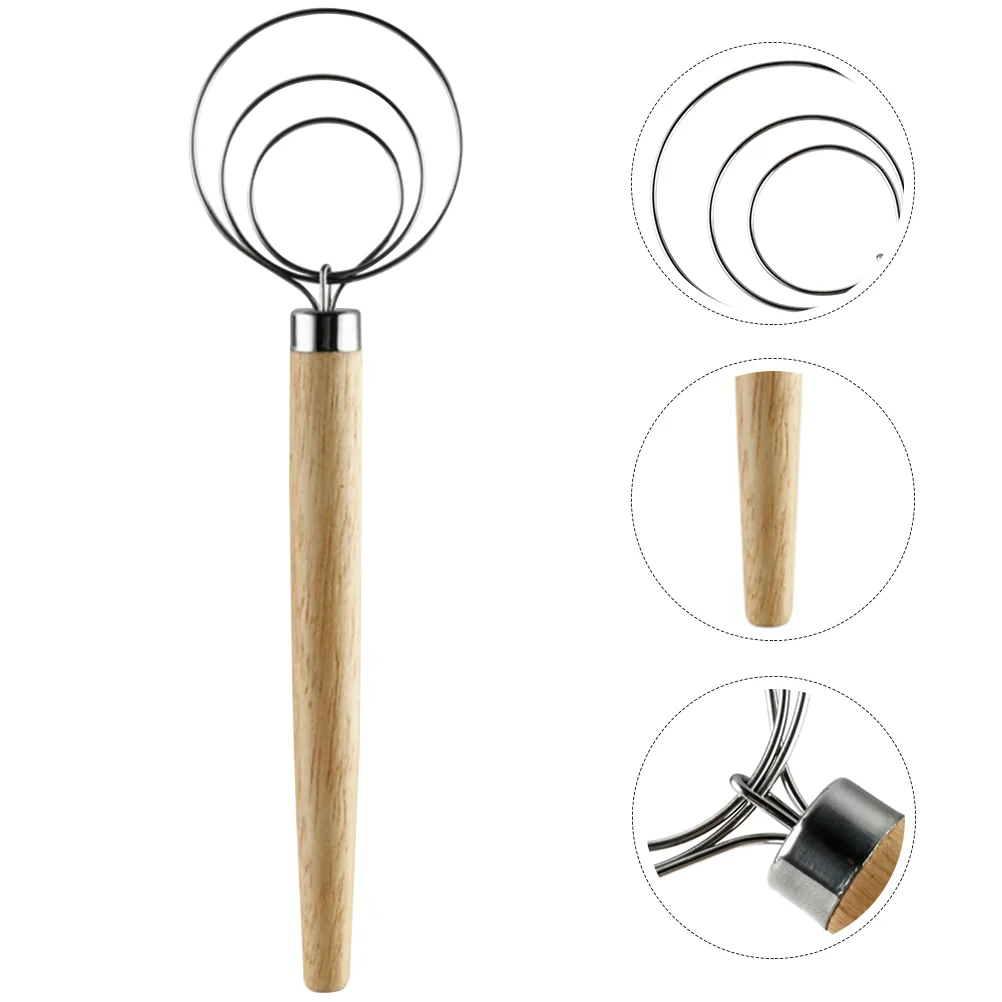 

Whisk Egg Mixer Dough Beater Whisks Bread Cooking Manual Hand Sauce Stirrer Baking Steel Stainless Cream Flour Handheld Mixers