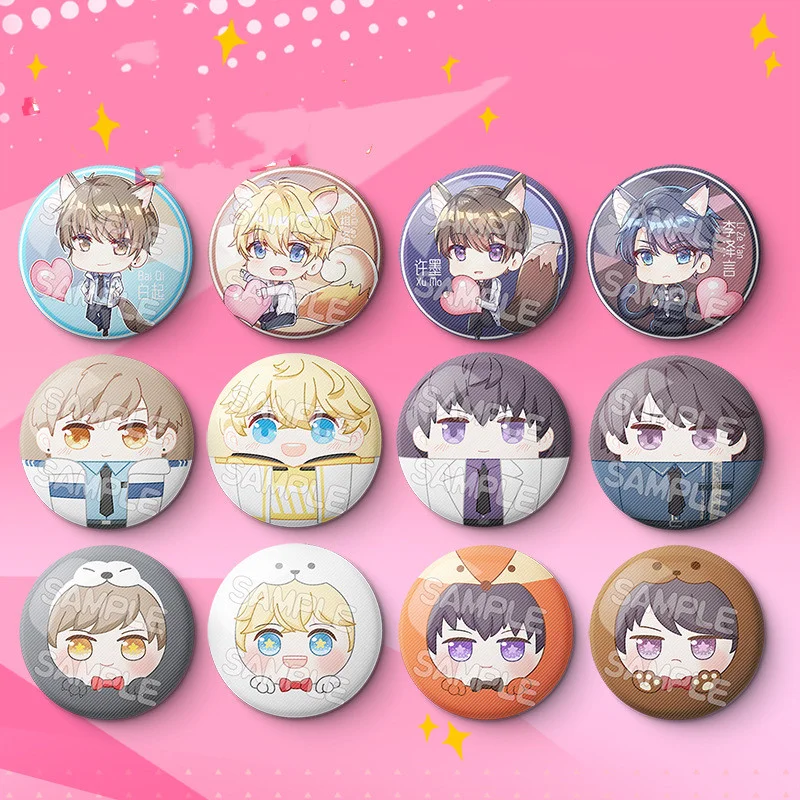 Lucien Zhou QiLuo Victor значки заколки Аниме Любовь и продюсер Женская Брошь модные подвески фигурки броши для сумки аксессуар подарок