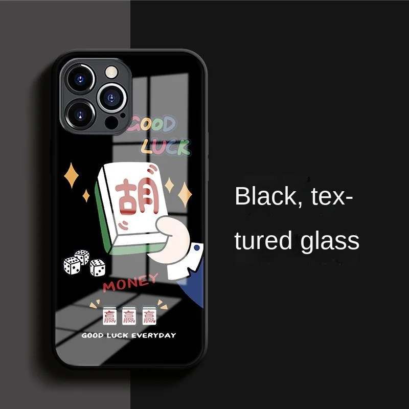 

3DX Mahjong Hu 14 Phone Case For IPhone 13/12/11Promax Tempered Glass