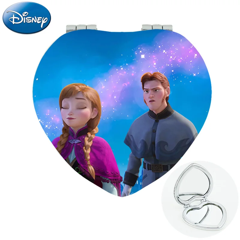 Модное компактное зеркало Disney с аниме «холодное сердце», складные ручные зеркала с рисунком ганса, анны, кристофа, свена для помолвки XDS27